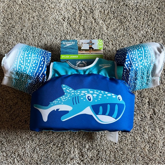 Speedo Swim Speedo Splash Jammer Kids Life Jacket Device Nwt Blue